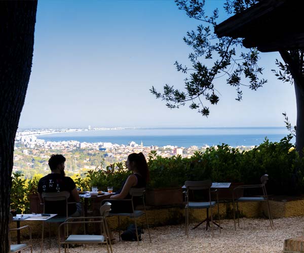 Vista panoramica a colazione