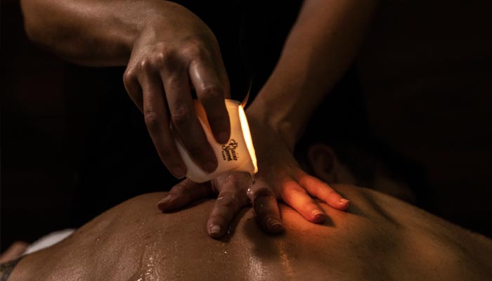 Speciale massaggio con candela